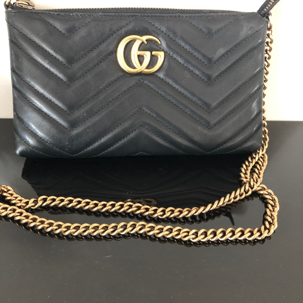 Gucci Marmont wallet on chain